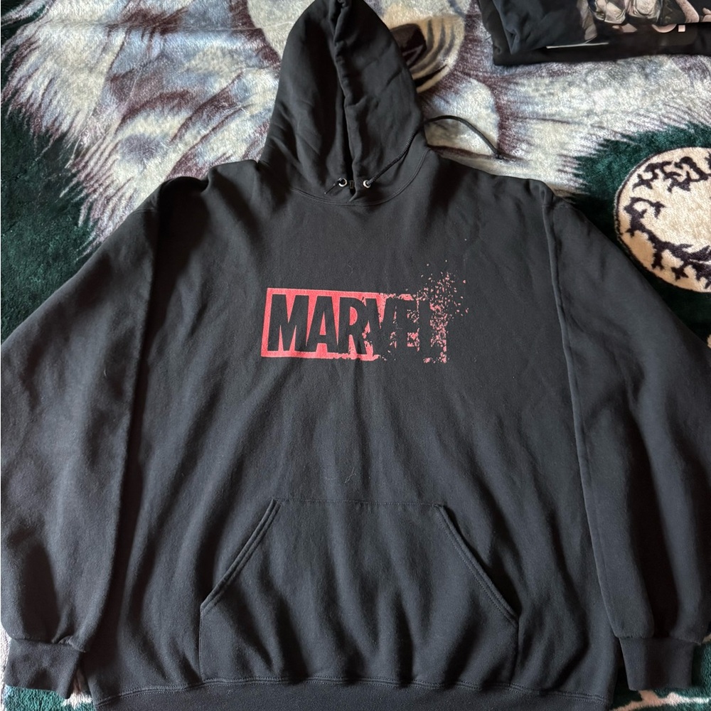 Marvel Black and Red Sweatshirt Hoodie